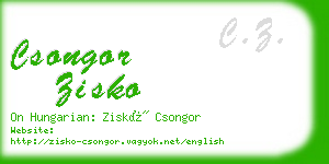 csongor zisko business card